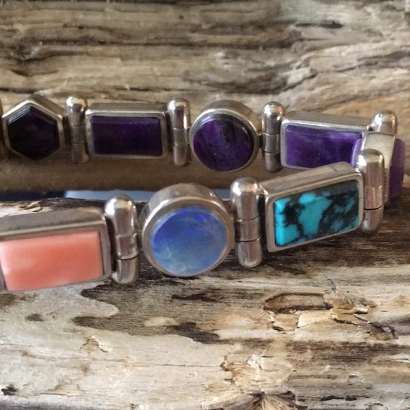 Vintage Native American Link Reversible Bracelet - Picture 15 of 16